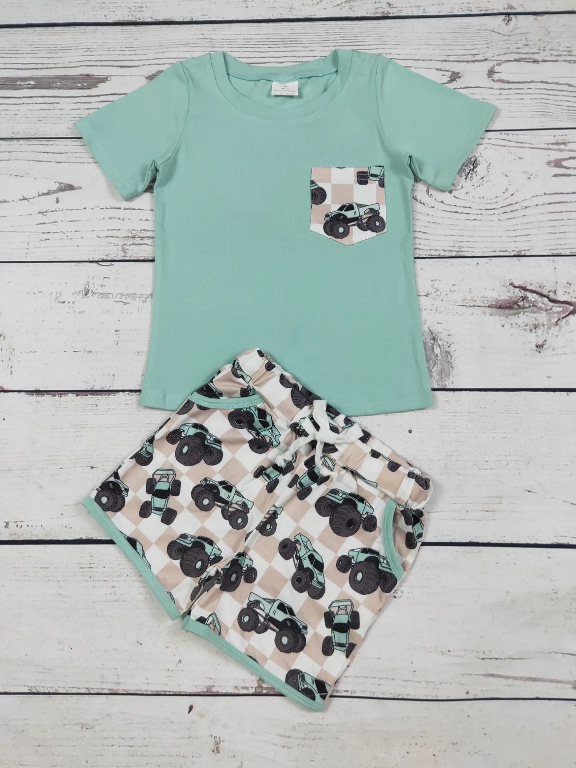 Boy Truck Tshirt/Short Set