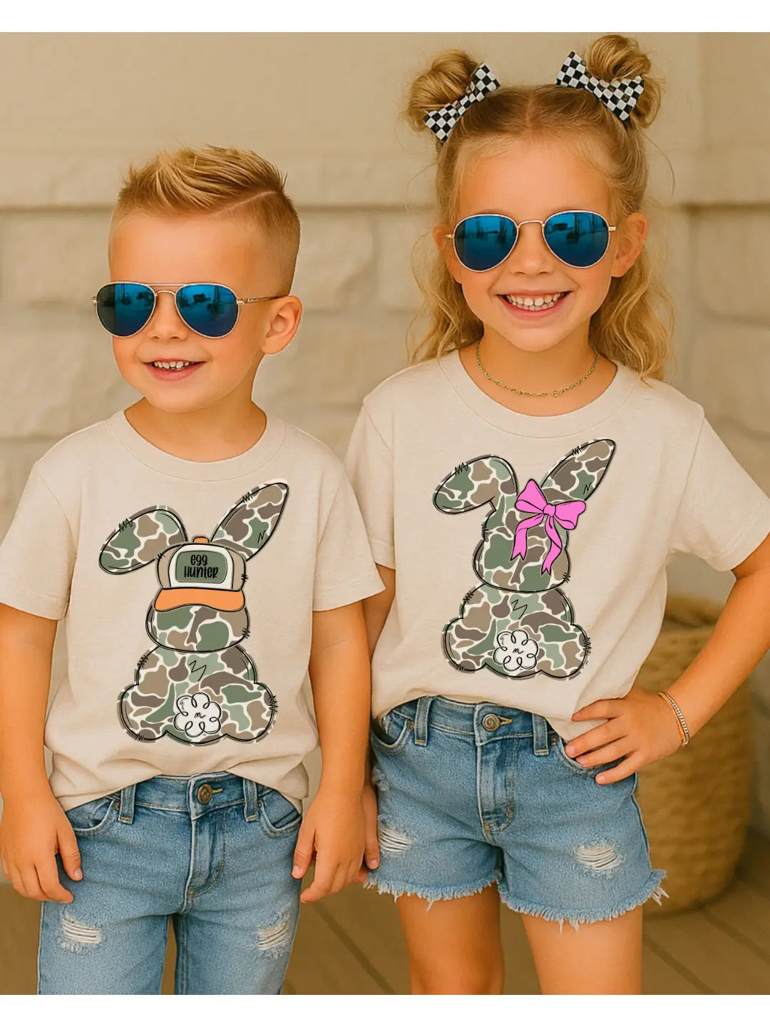 Camo Easter Bunny Tee