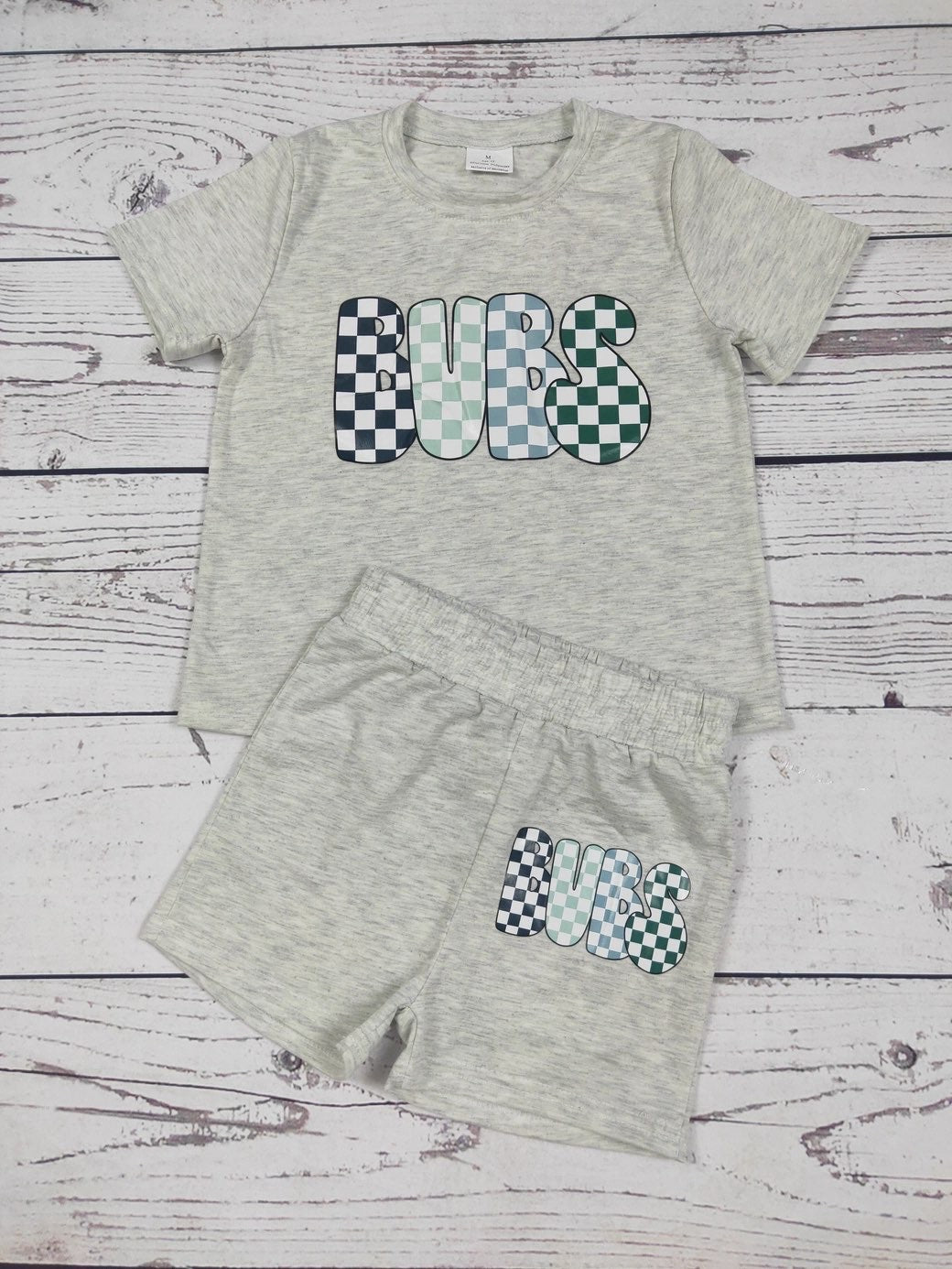 Checkered Bubs Outfit Set