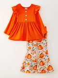 Girls Fall Pumpkin Set