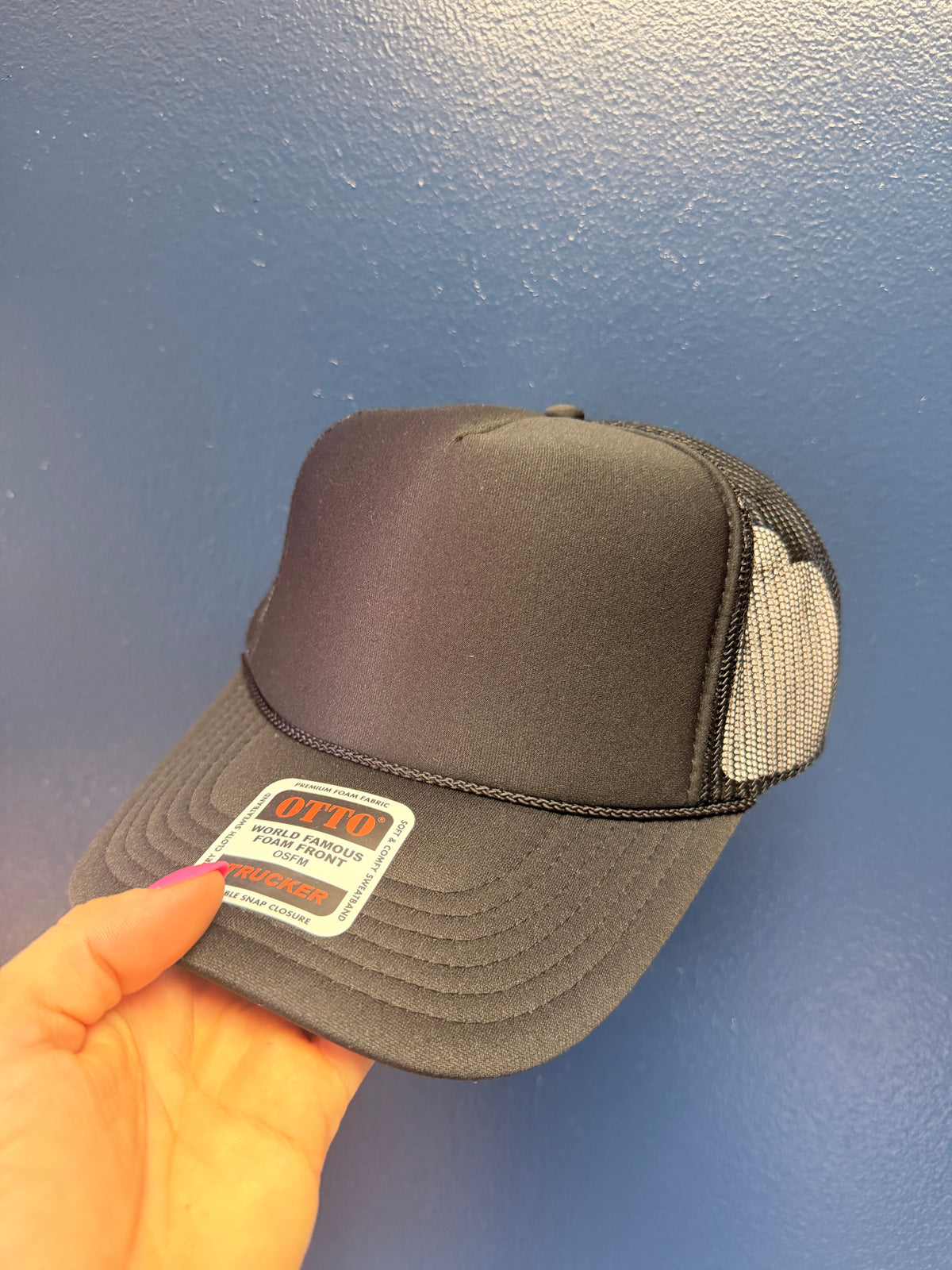 Black Trucker Hat