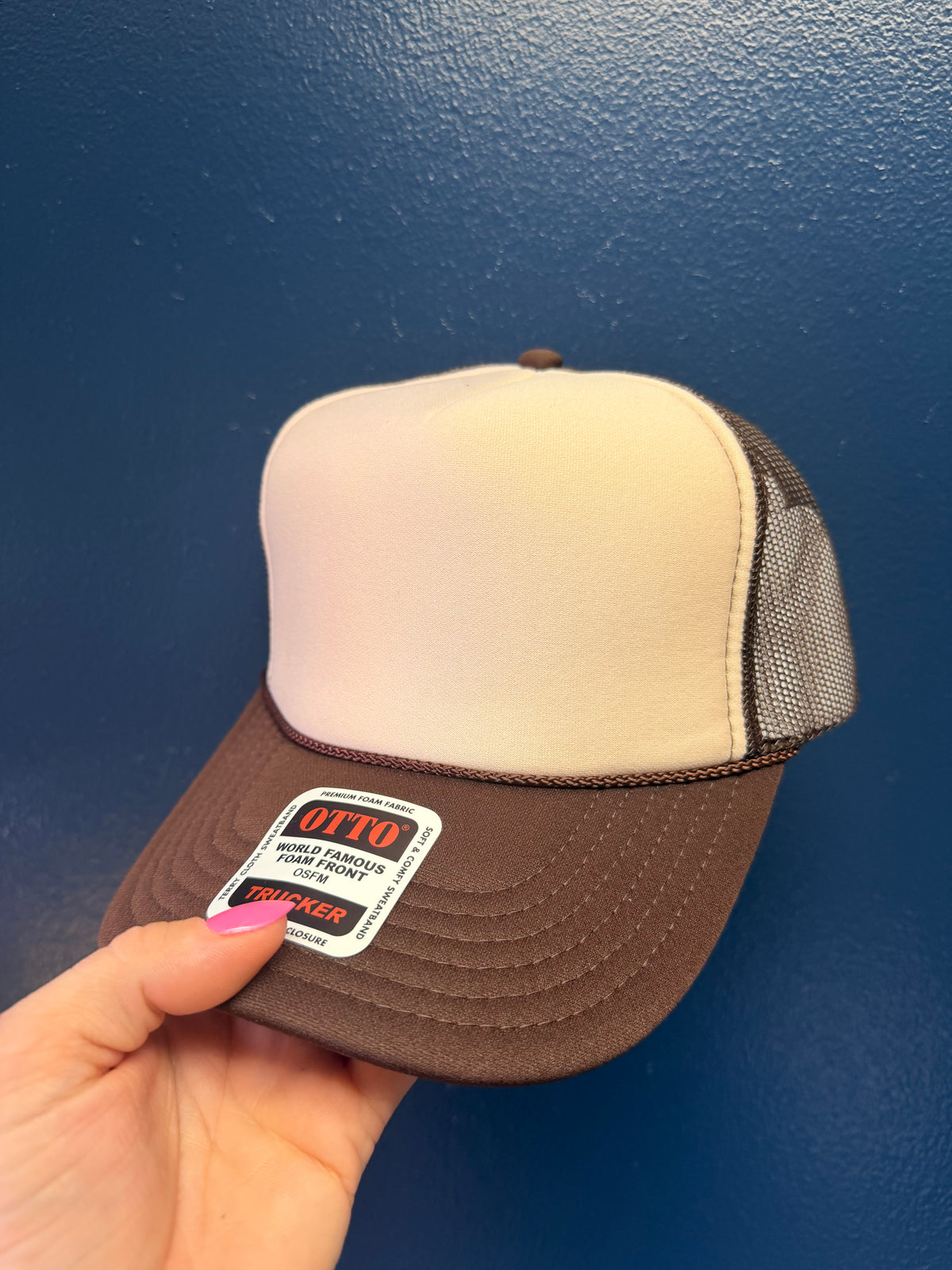 Brown and Cream Trucker Hat
