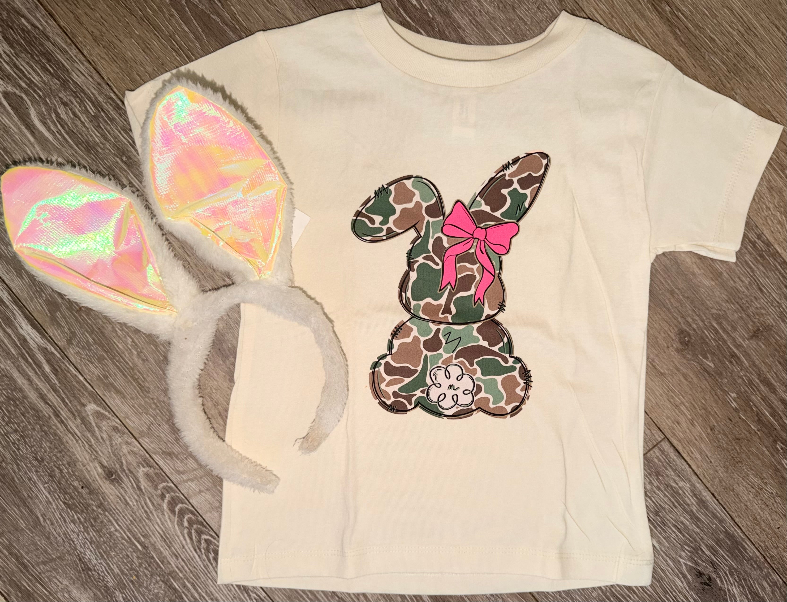 Camo Easter Bunny Tee