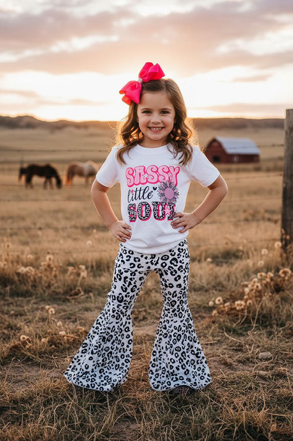 Leopard Bell Bottoms