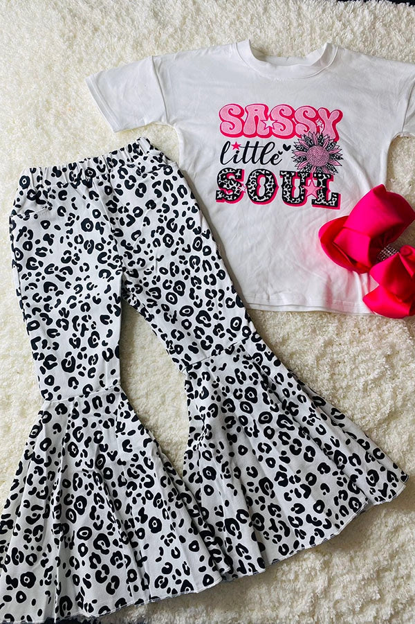 Leopard Bell Bottoms
