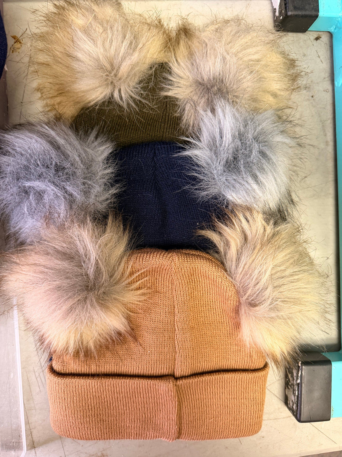 Kids Pom Beanies