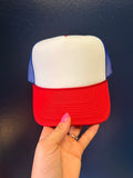 Red, White, and Blue Trucker Hat